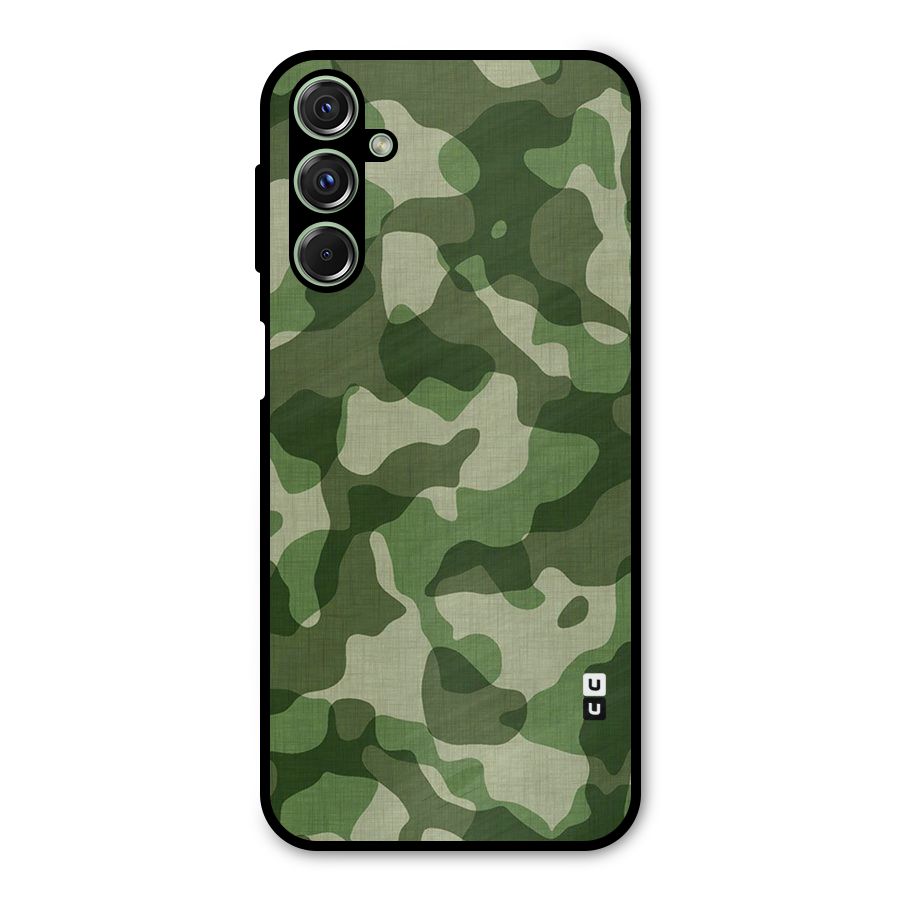Camouflage Pattern Art Metal Back Case for Galaxy F34