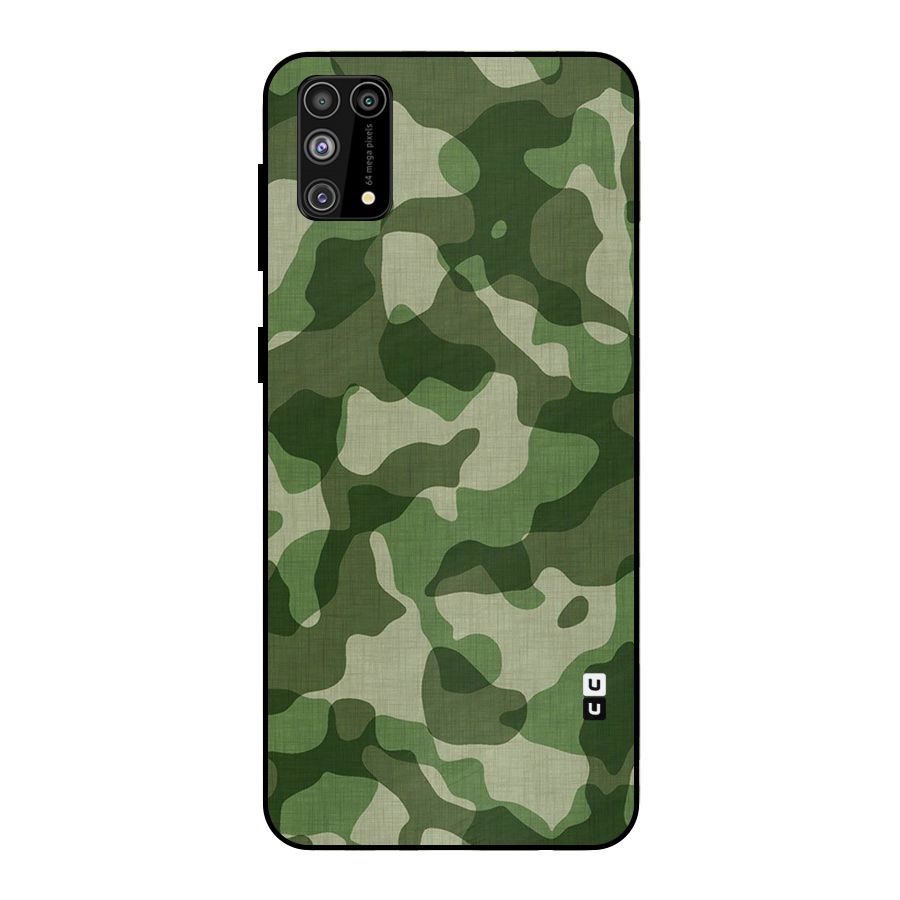 Camouflage Pattern Art Metal Back Case for Galaxy F41