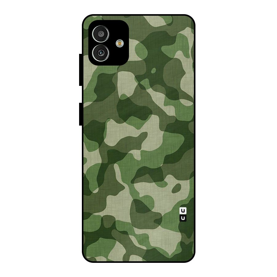 Camouflage Pattern Art Metal Back Case for Galaxy M13 5G