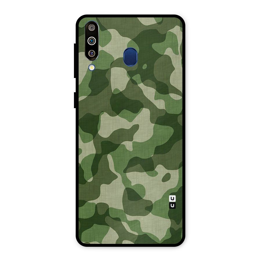 Camouflage Pattern Art Metal Back Case for Galaxy M30