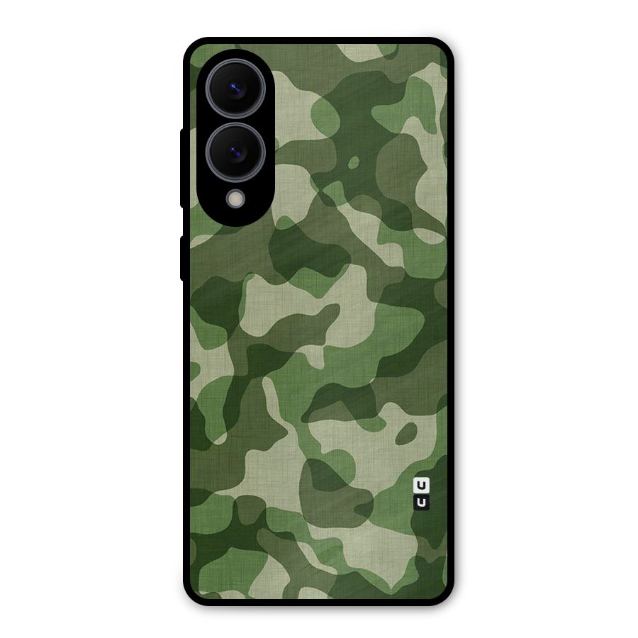 Camouflage Pattern Art Metal Back Case for Galaxy S25 Edge
