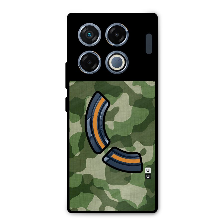 Camouflage Pattern Art Metal Back Case for Infinix GT 20 Pro