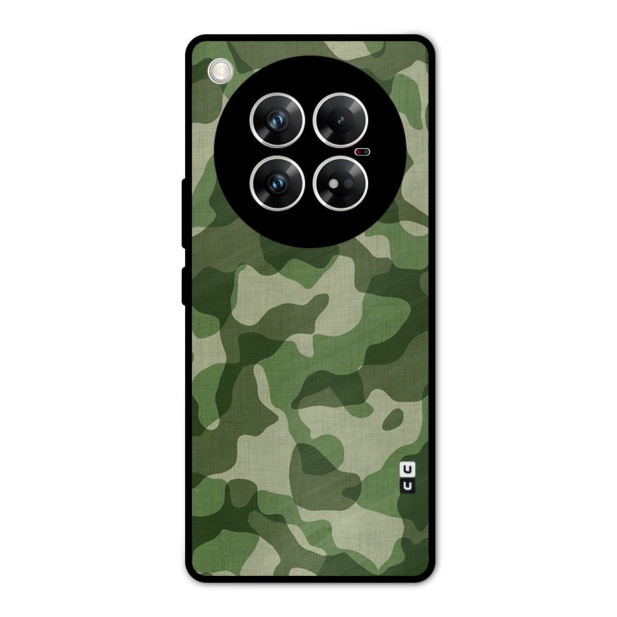 Camouflage Pattern Art Metal Back Case for Infinix Zero 40 5G