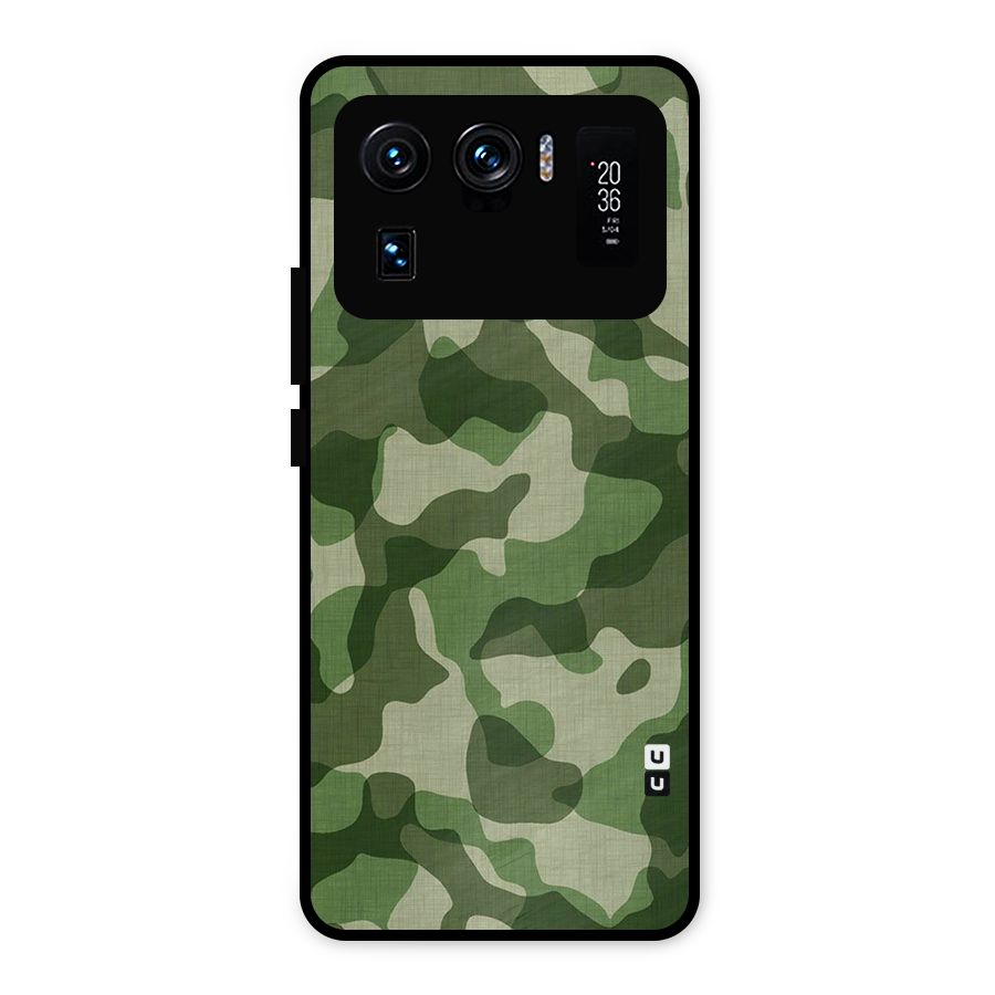 Camouflage Pattern Art Metal Back Case for Mi 11 Ultra