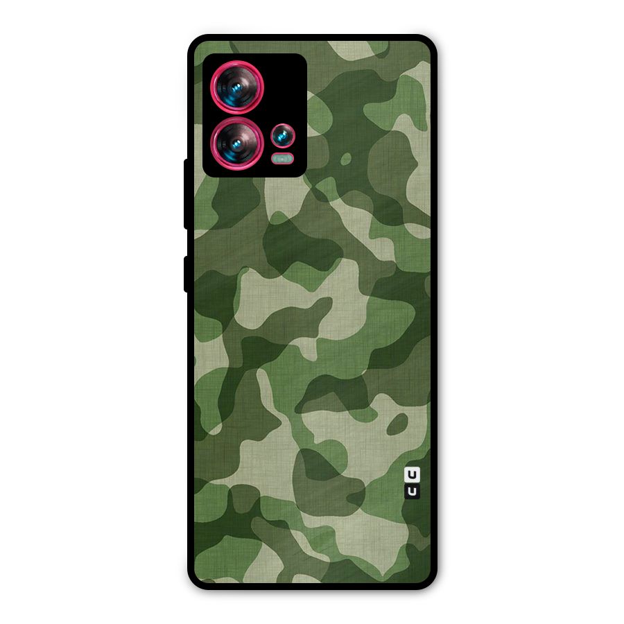 Camouflage Pattern Art Metal Back Case for Motorola Edge 30 Fusion