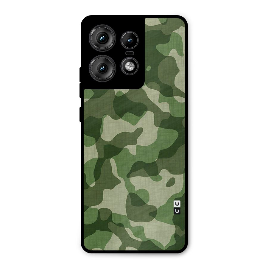Camouflage Pattern Art Metal Back Case for Motorola Edge 50 Pro