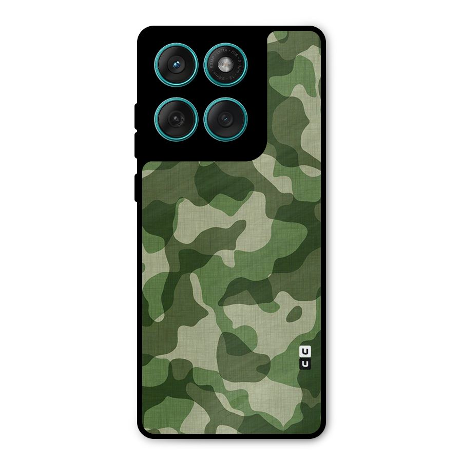 Camouflage Pattern Art Metal Back Case for Motorola Edge 60