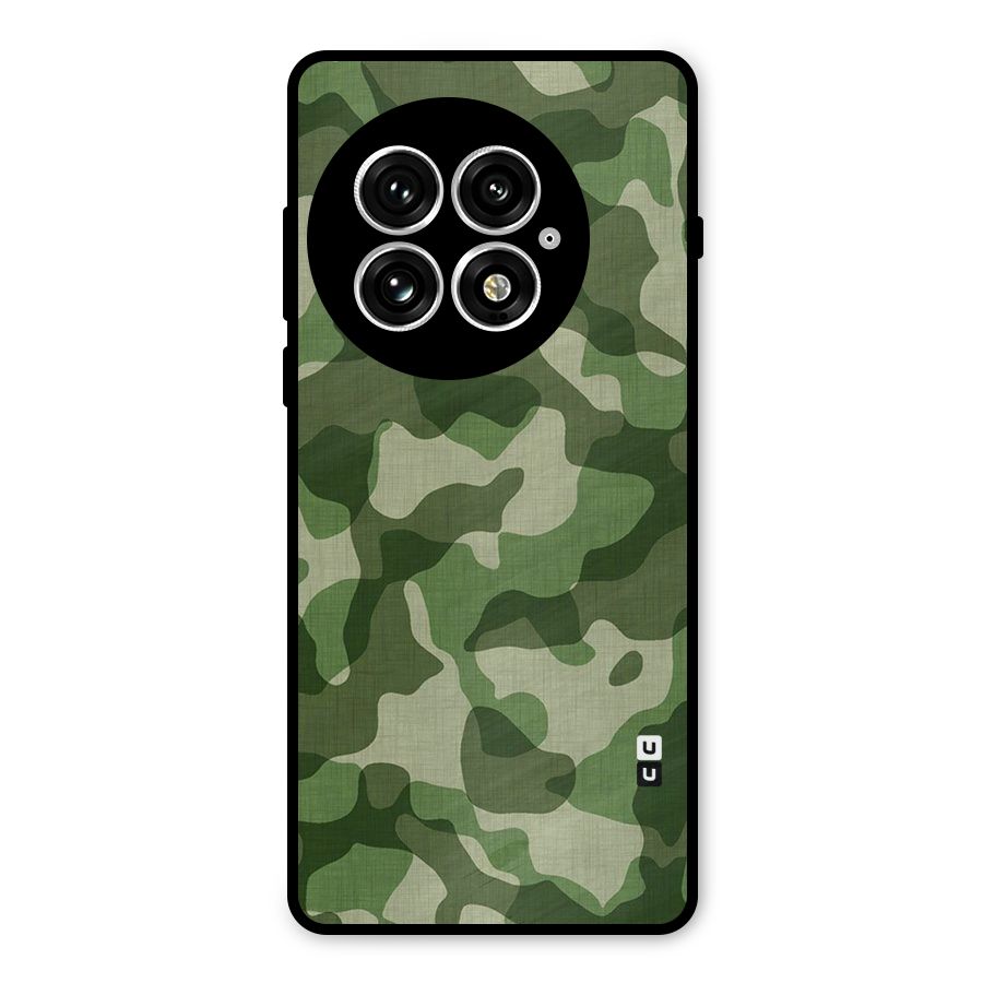 Camouflage Pattern Art Metal Back Case for OnePlus 13