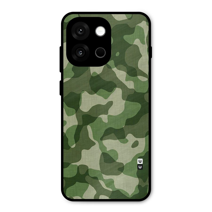 Camouflage Pattern Art Metal Back Case for OnePlus 13s