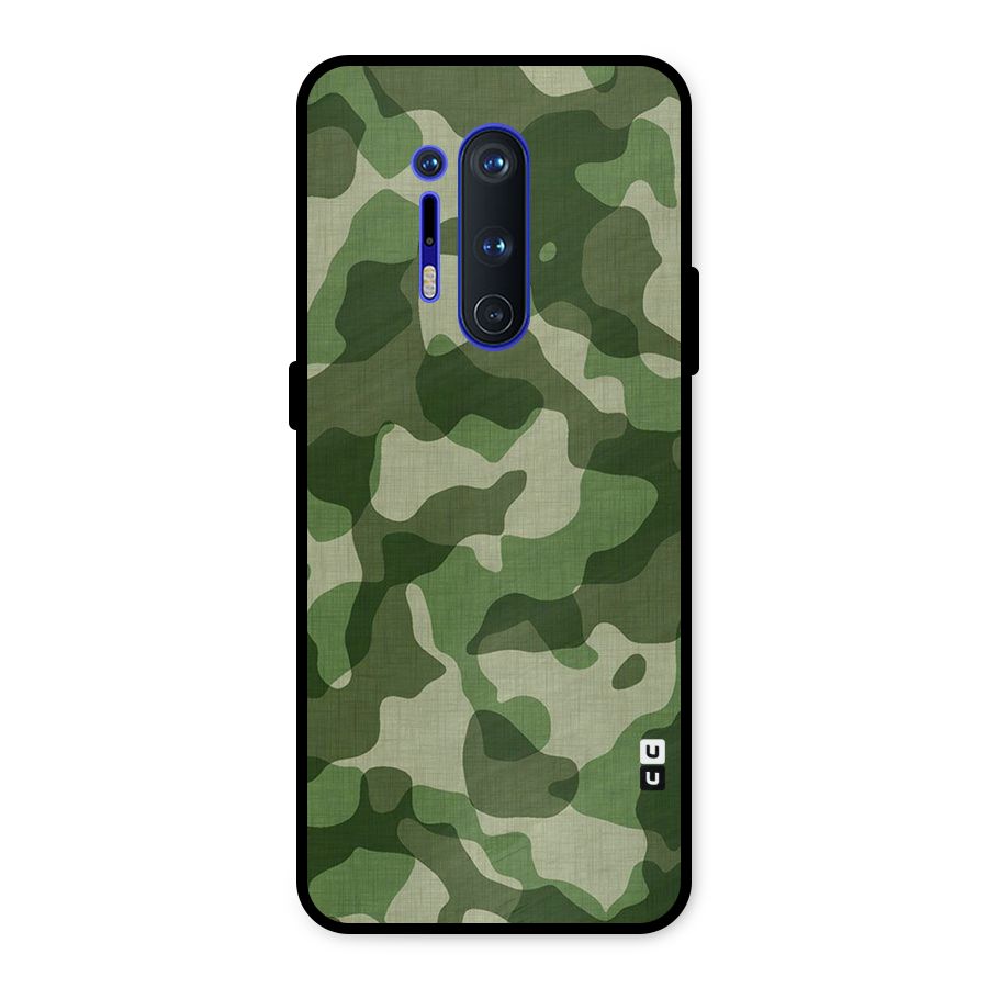 Camouflage Pattern Art Metal Back Case for OnePlus 8 Pro