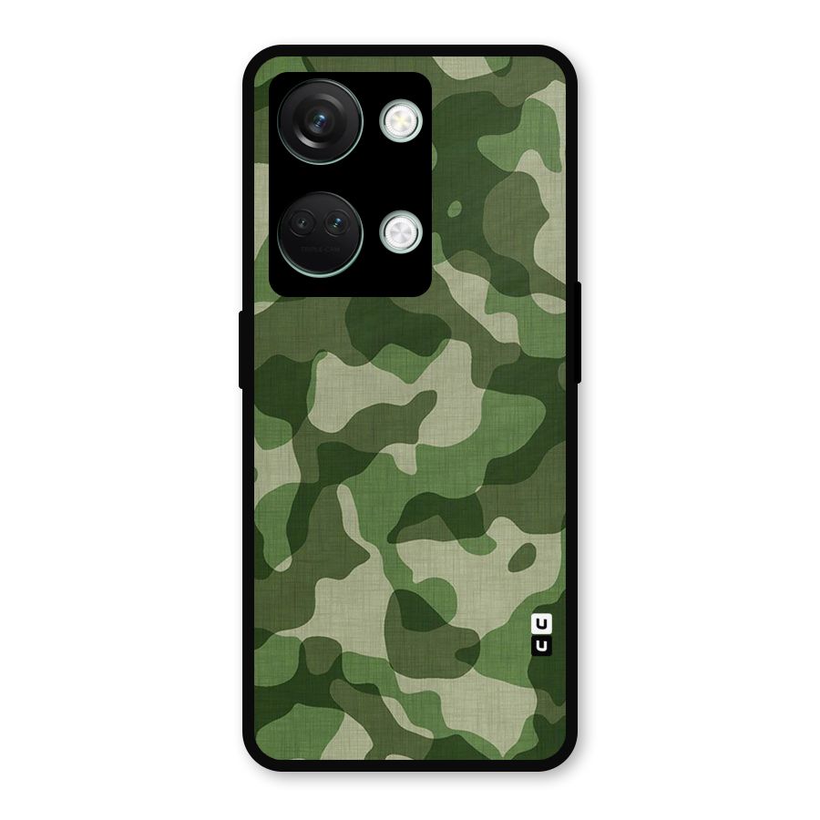 Camouflage Pattern Art Metal Back Case for OnePlus Nord 3