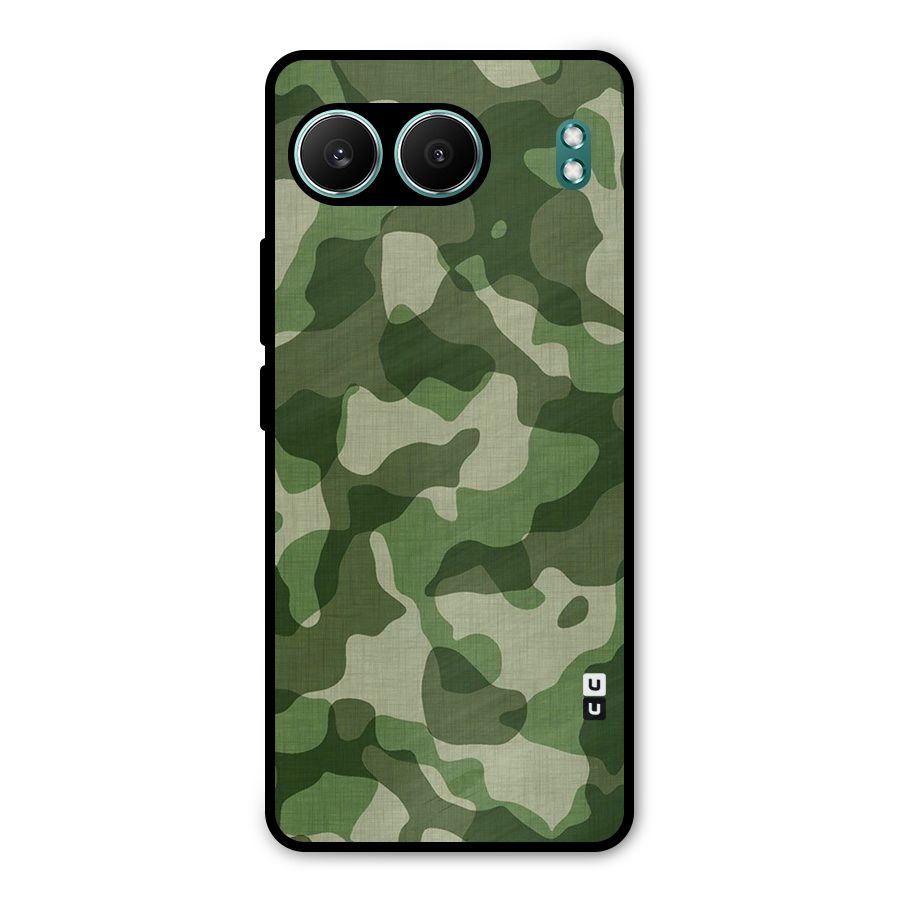 Camouflage Pattern Art Metal Back Case for OnePlus Nord 4