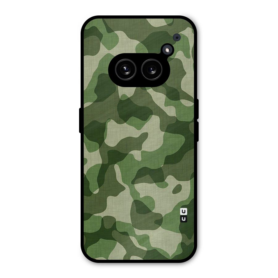 Camouflage Pattern Art Metal Back Case for Nothing Phone 2a