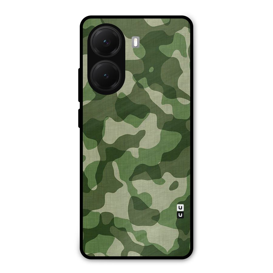 Camouflage Pattern Art Metal Back Case for Poco X7 Pro