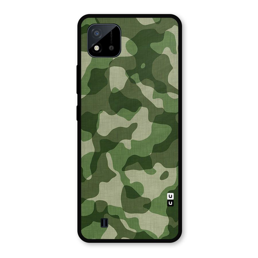 Camouflage Pattern Art Metal Back Case for Realme C11 2021