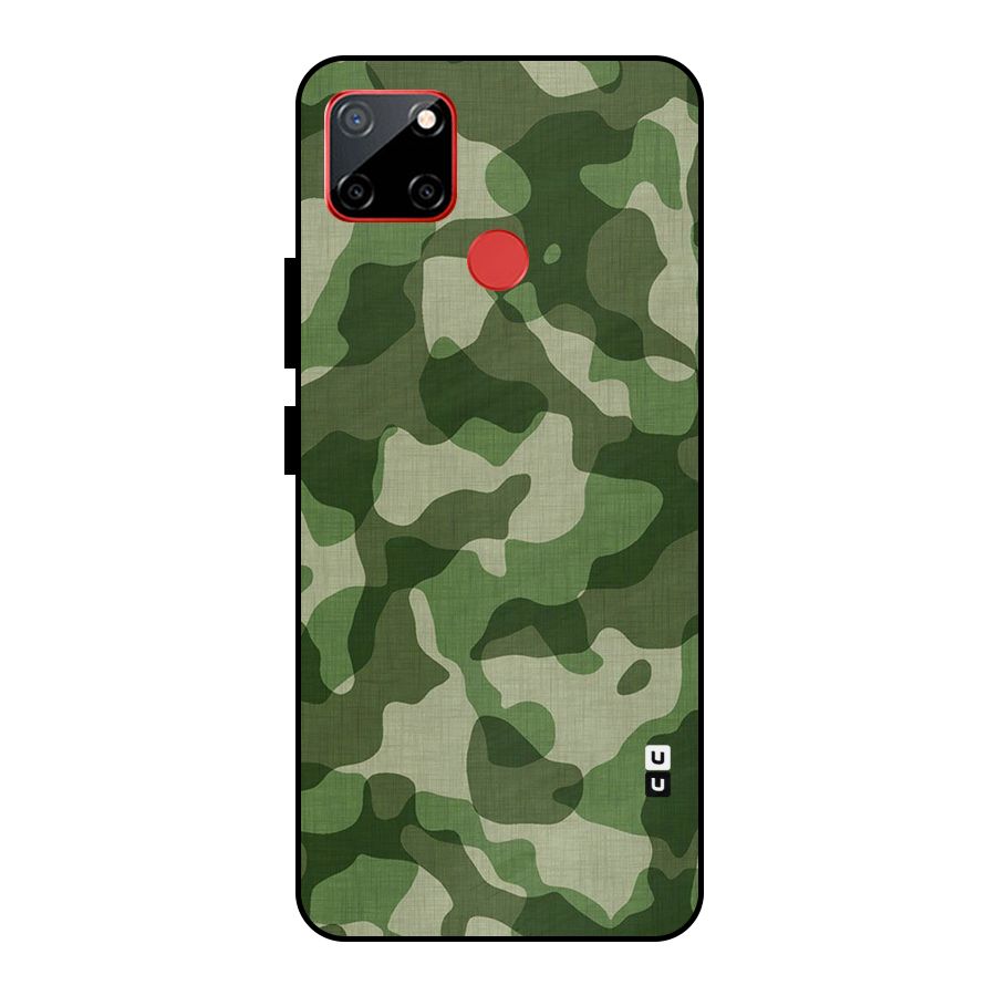 Camouflage Pattern Art Metal Back Case for Realme C12