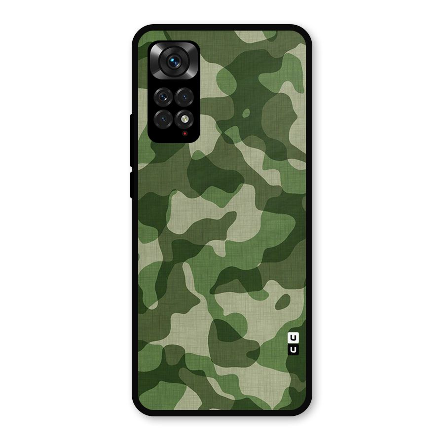 Camouflage Pattern Art Metal Back Case for Redmi Note 11s
