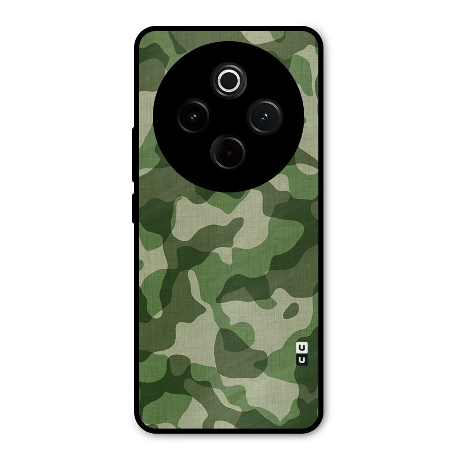 Camouflage Pattern Art Metal Back Case for Vivo T4