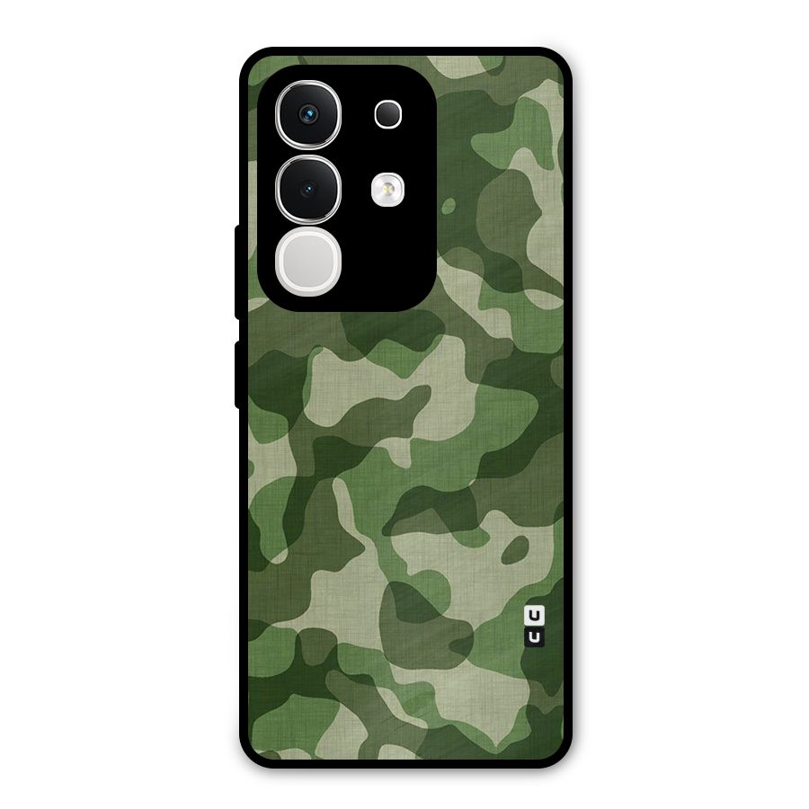 Camouflage Pattern Art Metal Back Case for Vivo T4x
