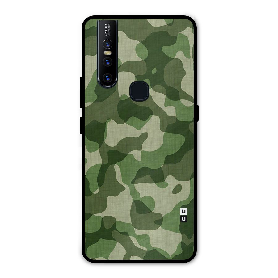 Camouflage Pattern Art Metal Back Case for Vivo V15