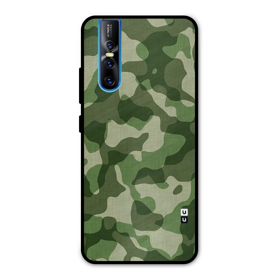 Camouflage Pattern Art Metal Back Case for Vivo V15 Pro
