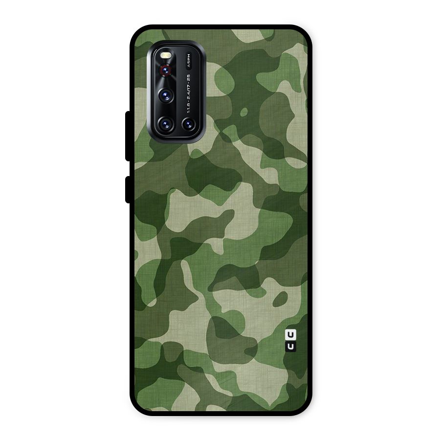 Camouflage Pattern Art Metal Back Case for Vivo V19