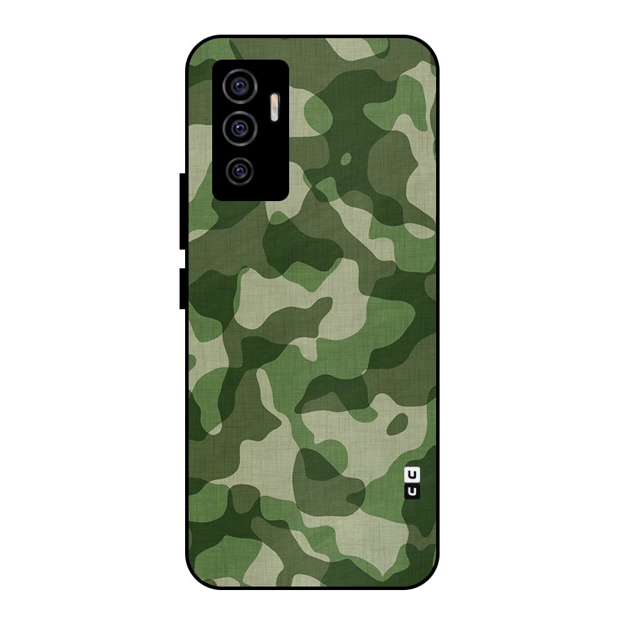 Camouflage Pattern Art Metal Back Case for Vivo V23e