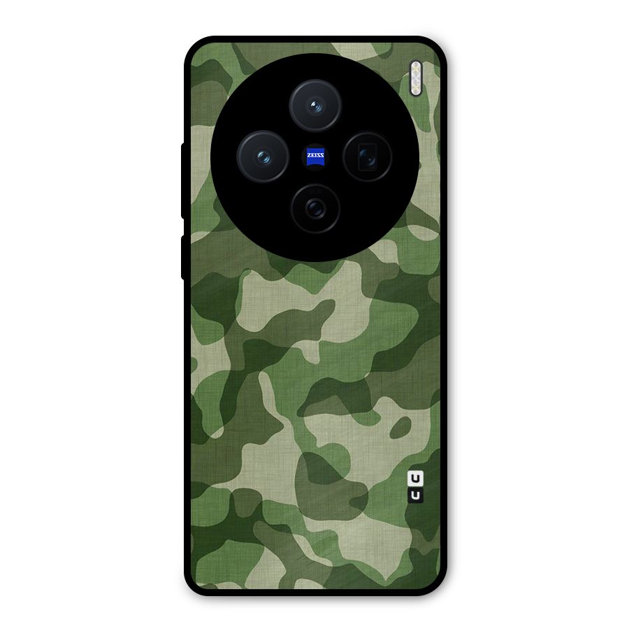 Camouflage Pattern Art Metal Back Case for Vivo X200