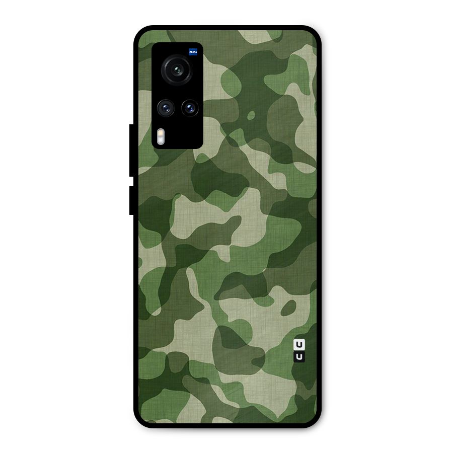 Camouflage Pattern Art Metal Back Case for Vivo X60