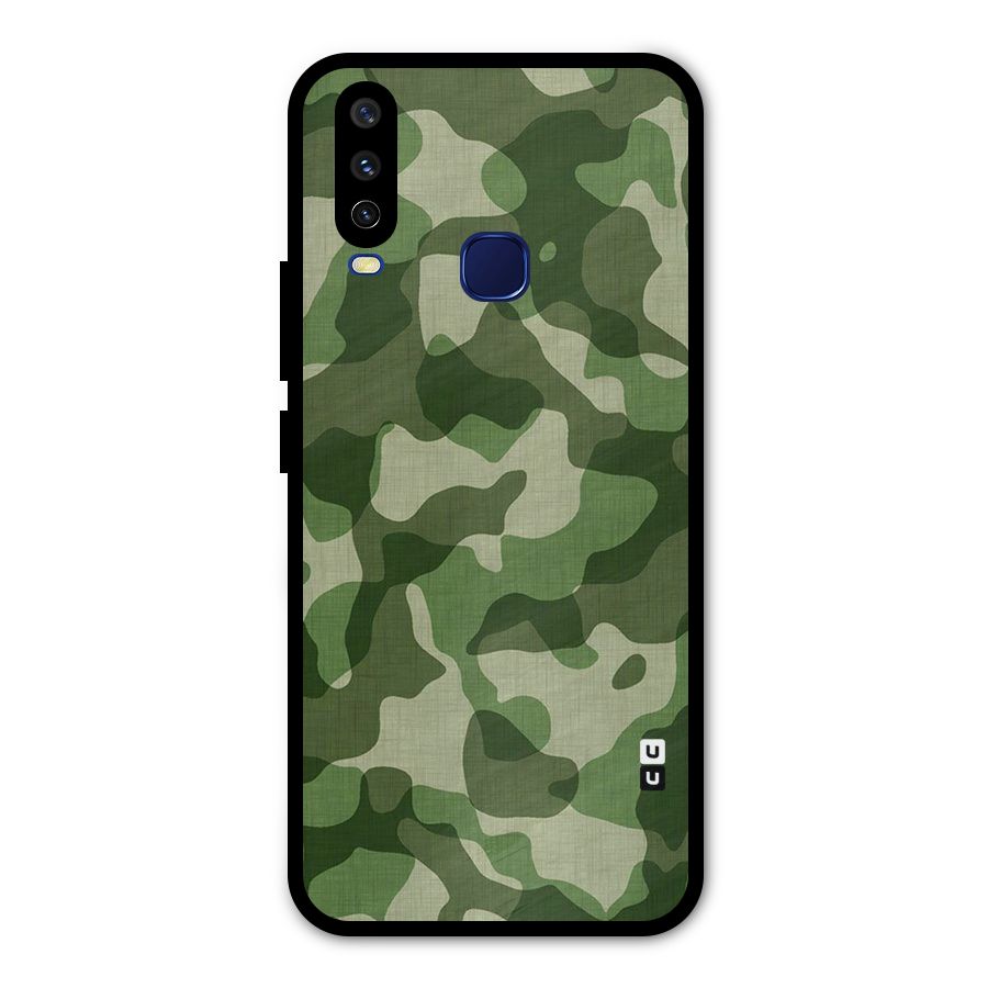 Camouflage Pattern Art Metal Back Case for Vivo Y15