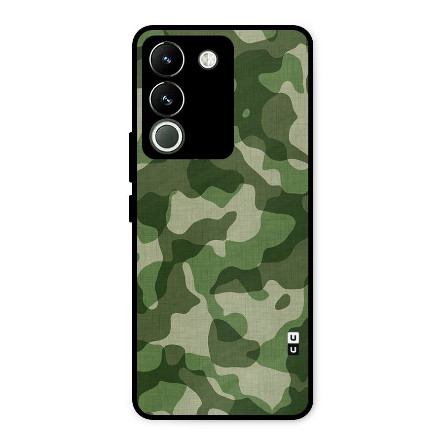 Camouflage Pattern Art Metal Back Case for Vivo Y200
