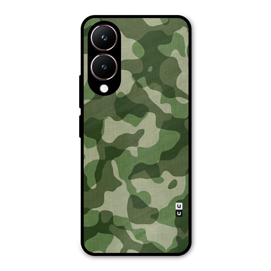 Camouflage Pattern Art Metal Back Case for Vivo Y28