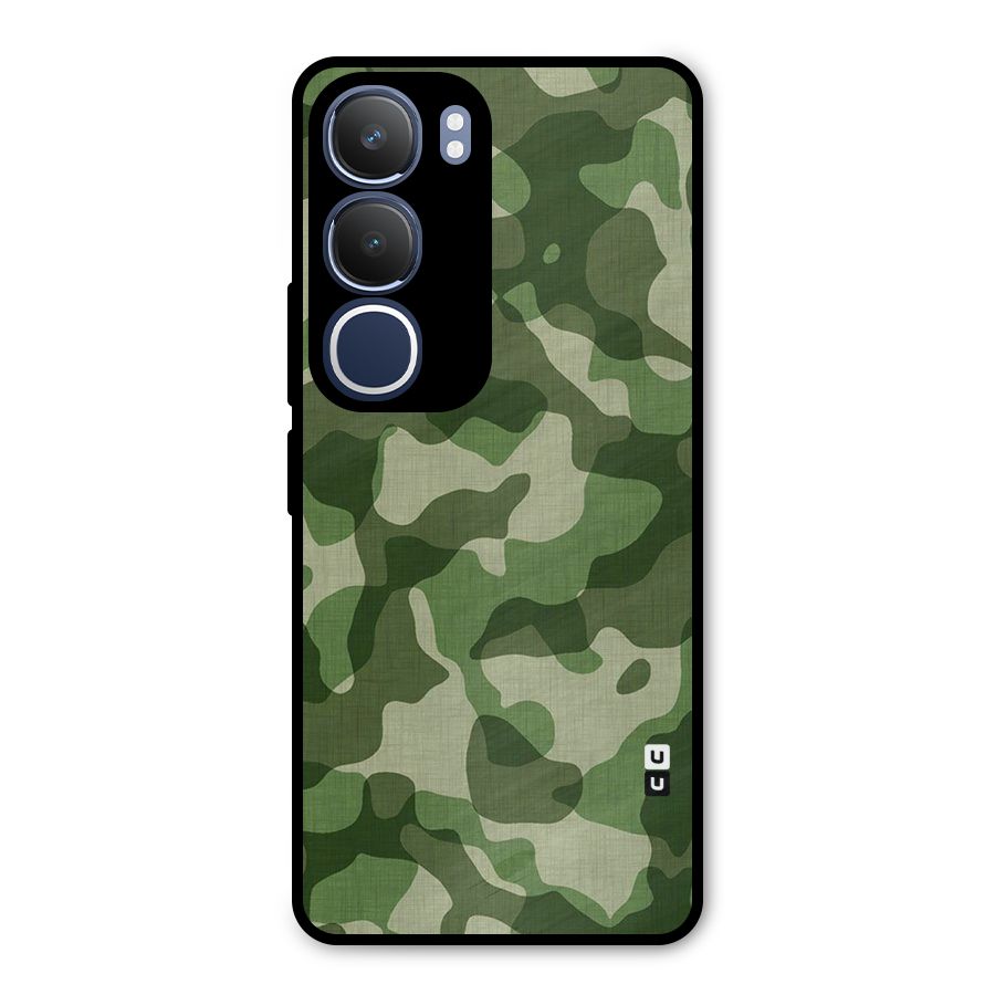 Camouflage Pattern Art Metal Back Case for Vivo Y29