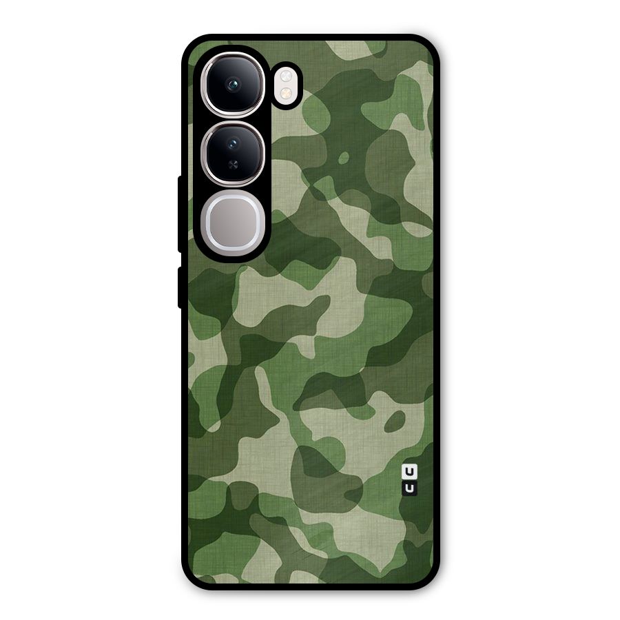 Camouflage Pattern Art Metal Back Case for Vivo Y300
