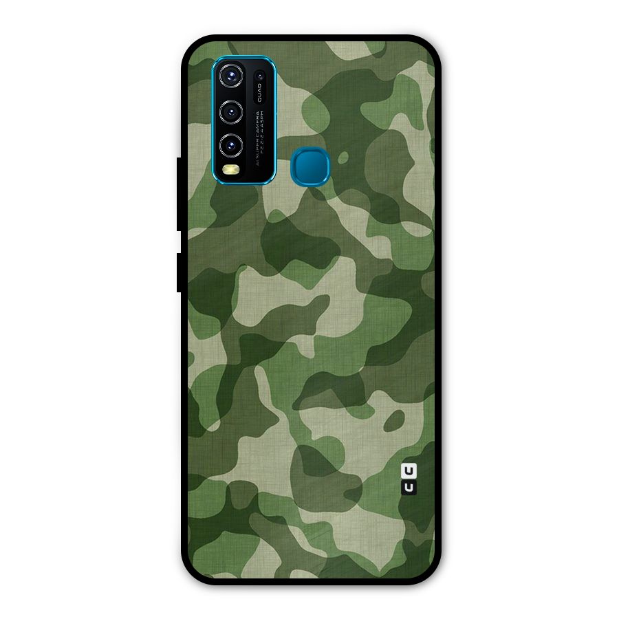 Camouflage Pattern Art Metal Back Case for Vivo Y50