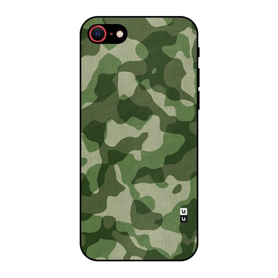 Camouflage Pattern Art Metal Back Case for iPhone 7