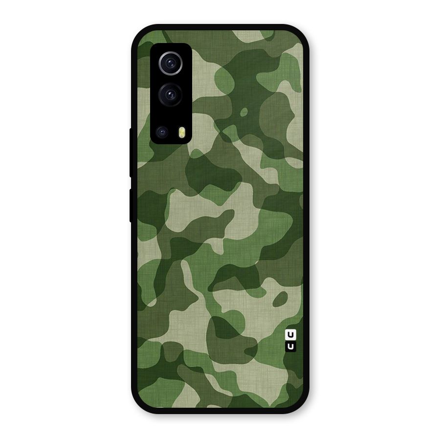 Camouflage Pattern Art Metal Back Case for iQOO Z3