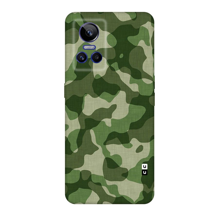 Camouflage Pattern Art Original Polycarbonate Back Case for Realme GT Neo 3