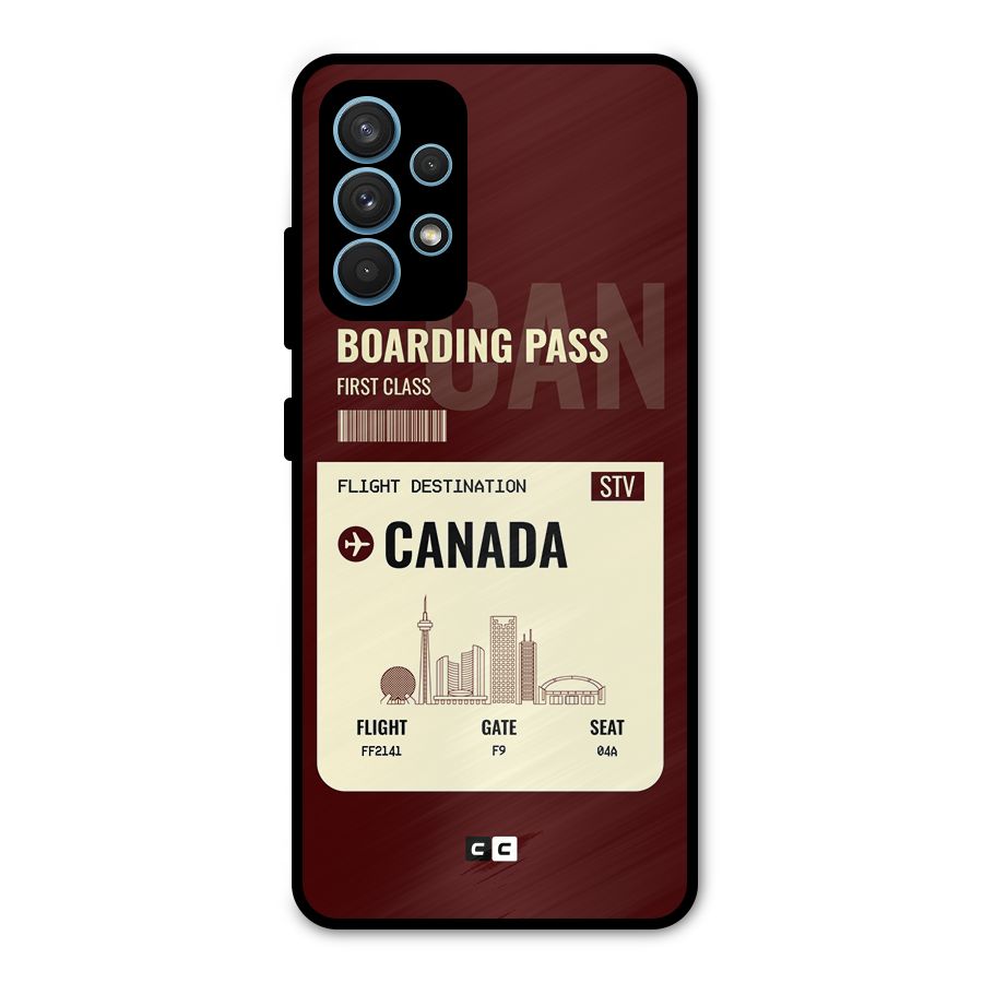 Canada Boarding Pass Metal Back Case for Galaxy A32
