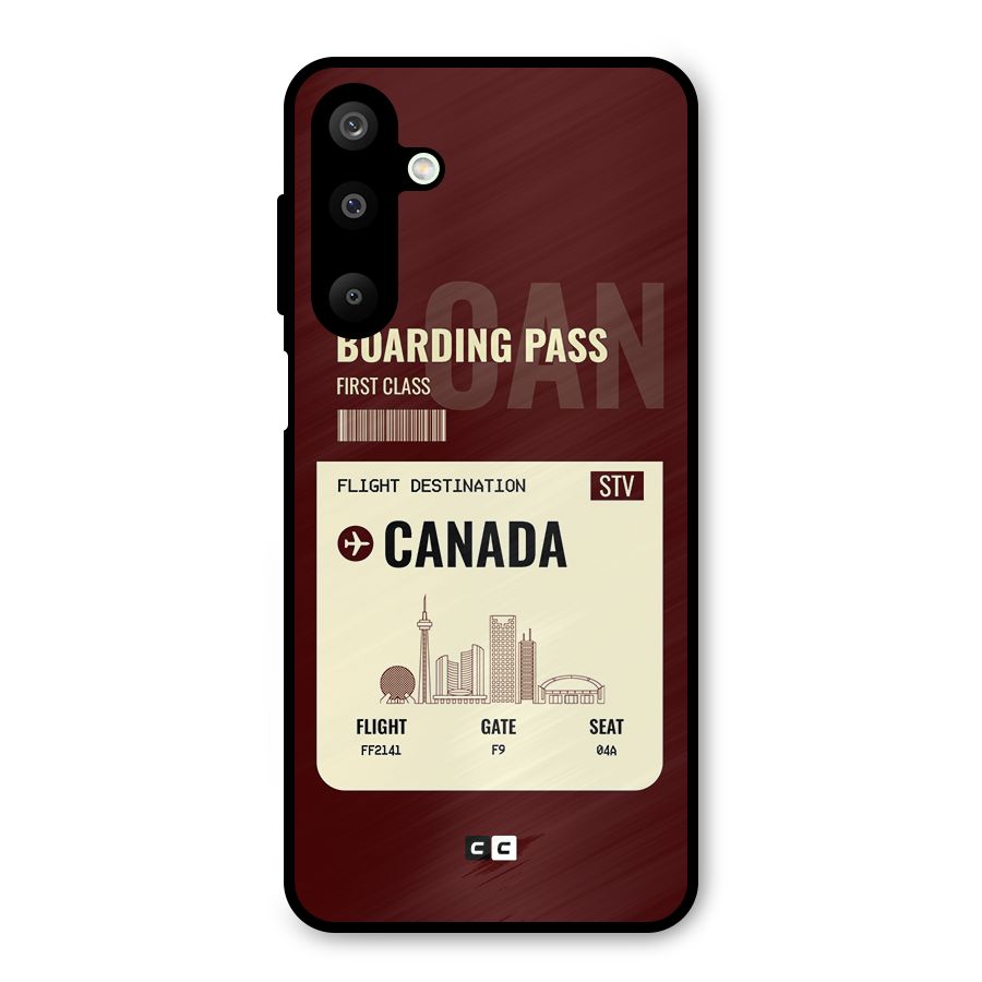 Canada Boarding Pass Metal Back Case for Galaxy M16