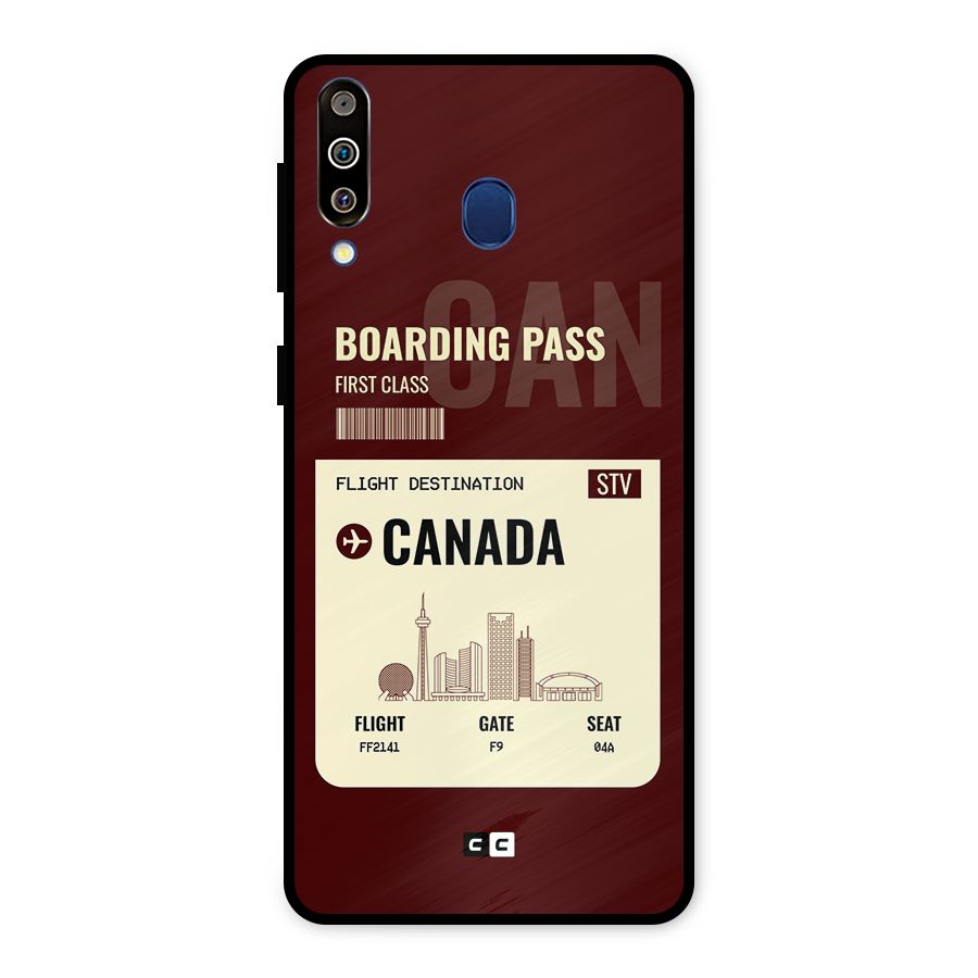 Canada Boarding Pass Metal Back Case for Galaxy M30
