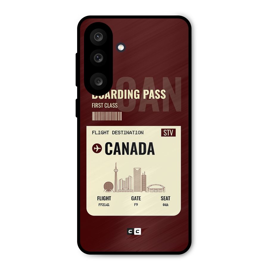 Canada Boarding Pass Metal Back Case for Galaxy M56