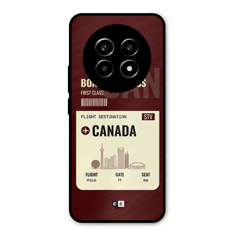Canada Boarding Pass Metal Back Case for Realme 13 Pro