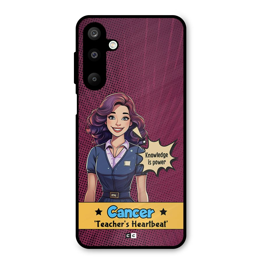 Cancer Heartbeat Metal Back Case for Galaxy M16