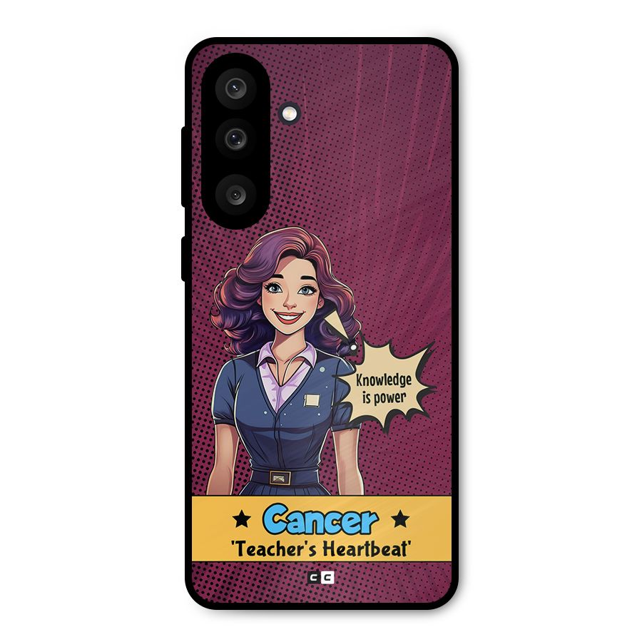 Cancer Heartbeat Metal Back Case for Galaxy M56