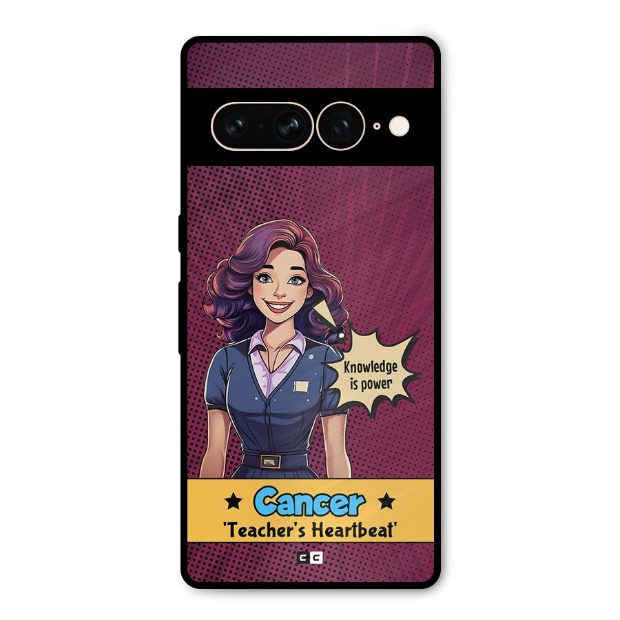 Cancer Heartbeat Metal Back Case for Google Pixel 7 Pro