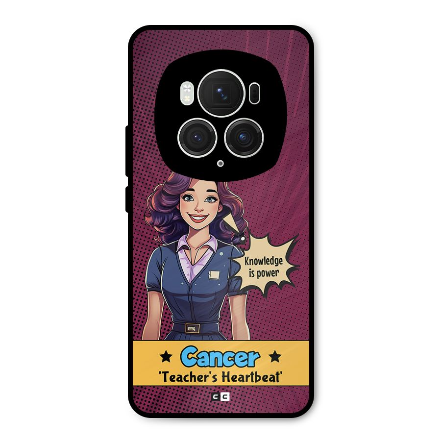 Cancer Heartbeat Metal Back Case for Honor Magic6 Pro