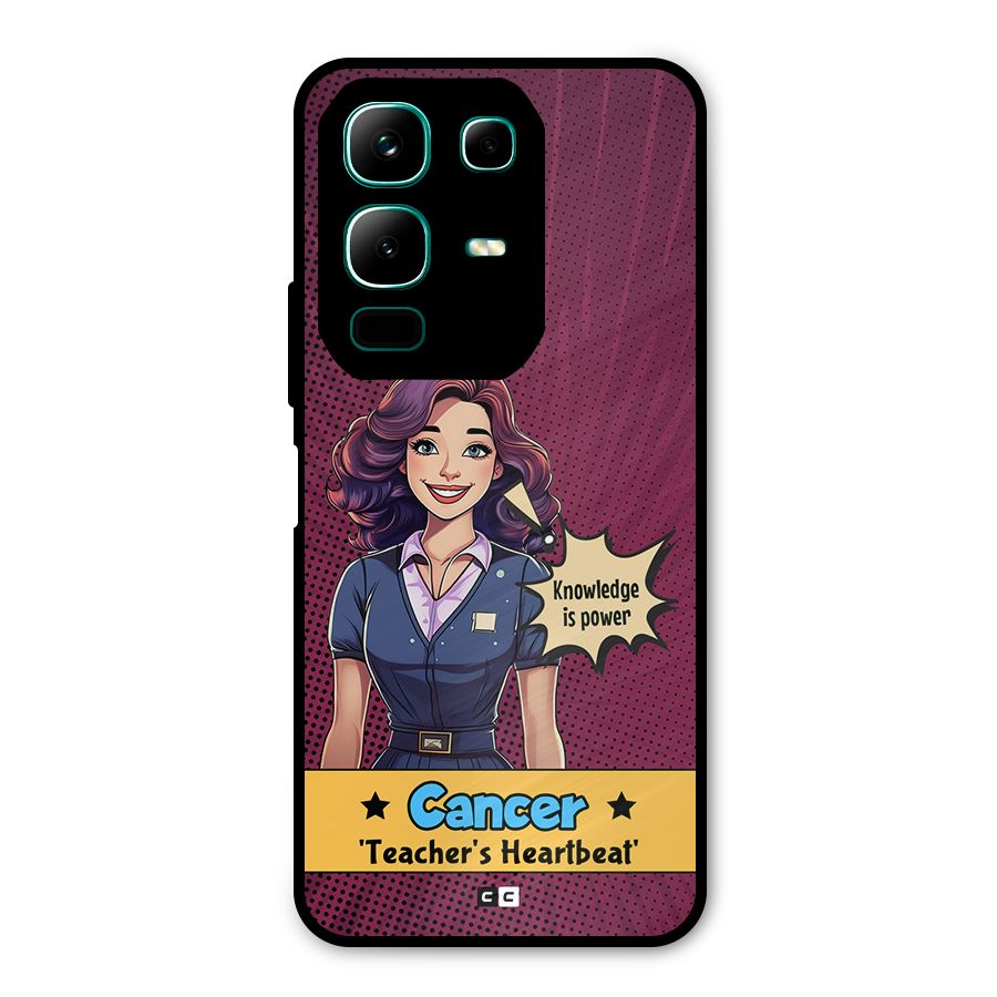 Cancer Heartbeat Metal Back Case for Infinix Note 50x