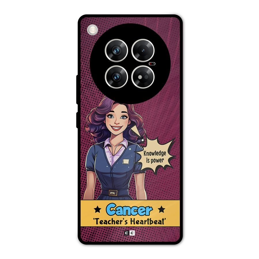 Cancer Heartbeat Metal Back Case for Infinix Zero 40 5G