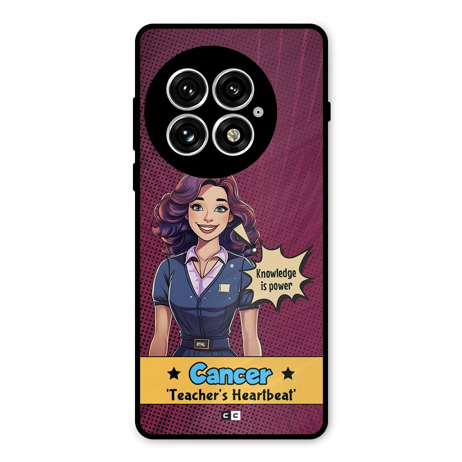 Cancer Heartbeat Metal Back Case for OnePlus 13